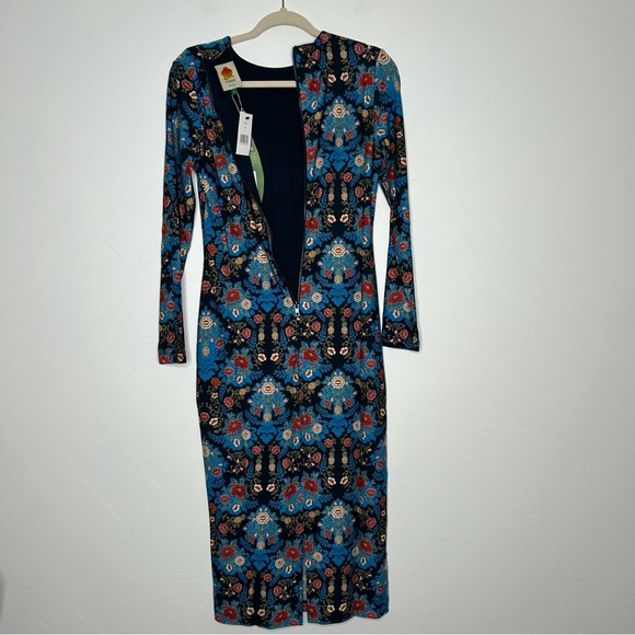 NWT Farm Rio Arabesque Floral Jersey Midi-Dress Size Small - Picture 6 of 16
